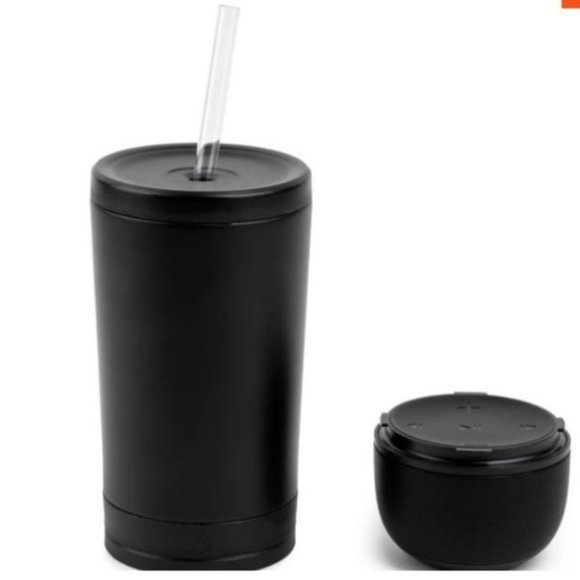 Manna Black‎ Wireless Speaker Tumbler 17oz  Bluetooth Music Speaker Tumbler - Picture 2 of 10